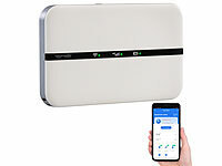 simvalley MOBILE Mobiler 4G/LTE-Router im Kreditkartenformat, bis 150 Mbit/s, Akku, App