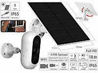 7links Solar-Akku-Überwachungskamera mit Full HD, Nachtsicht, WLAN & App; WLAN-IP-Nachtsicht-Überwachungskameras & Babyphones 