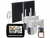 VisorTech Solar-Akku-Kamera, Überwachungskameras mit Solar; Netzwerk-Überwachungssysteme mit Rekorder, Kamera, Personenerkennung und App Netzwerk-Überwachungssysteme mit Rekorder, Kamera, Personenerkennung und App Netzwerk-Überwachungssysteme mit Rekorder, Kamera, Personenerkennung und App Netzwerk-Überwachungssysteme mit Rekorder, Kamera, Personenerkennung und App