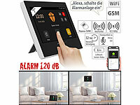 VisorTech WLAN-/4G-Alarmanlage, IPS-Touch-Display, App, Sirene, für 200 Sensoren