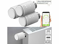 revolt 3er-Set programmierbare WLAN-Heizkörperthermostate, App, Sprachbefehl; WLAN-Raumthermostate WLAN-Raumthermostate WLAN-Raumthermostate 