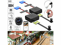 Somikon 2er-Set Mobile 4G-Micro-Akku-Kameras, Full-HD, Bewegungserkennung, App; Full-HD-Kugelschreiber-Kameras Full-HD-Kugelschreiber-Kameras Full-HD-Kugelschreiber-Kameras 
