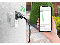 Luminea Home Control; WLAN-Steckdosen mit Stromkosten-Messfunktion