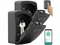 Xcase Aluminium-Schlüsselsafe, Schlüsselsafe mit App-Steuerung