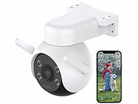 7links Kamera, Überwachungs-Kamera außen; Hochauflösende Pan-Tilt-WLAN-Überwachungskameras mit Solarpanel, WLAN-IP-Überwachungskameras mit Nachtsicht Hochauflösende Pan-Tilt-WLAN-Überwachungskameras mit Solarpanel, WLAN-IP-Überwachungskameras mit Nachtsicht Hochauflösende Pan-Tilt-WLAN-Überwachungskameras mit Solarpanel, WLAN-IP-Überwachungskameras mit Nachtsicht 