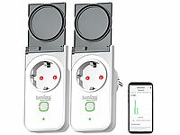 Luminea Home Control Energiesparsteckdose, Smart-Home-Steckdose Alexa