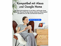 ; WLAN-IP-Überwachungskameras mit Nachtsicht, Hochauflösende Pan-Tilt-WLAN-Überwachungskameras mit SolarpanelWLAN-IP-Nachtsicht-Überwachungskameras & Babyphones 