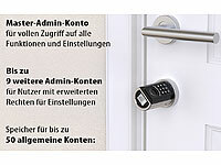 ; Tür-Schließzylinder mit Apps, Transponder-Schlüsseln & Zahlen-Codes Tür-Schließzylinder mit Apps, Transponder-Schlüsseln & Zahlen-Codes Tür-Schließzylinder mit Apps, Transponder-Schlüsseln & Zahlen-Codes 
