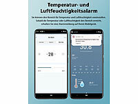 ; WLAN-Temperatur- & Luftfeuchtigkeits-Sensoren mit App-Auswertungen WLAN-Temperatur- & Luftfeuchtigkeits-Sensoren mit App-Auswertungen WLAN-Temperatur- & Luftfeuchtigkeits-Sensoren mit App-Auswertungen 