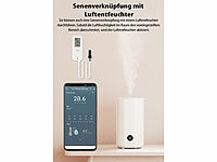 ; WLAN-Temperatur- & Luftfeuchtigkeits-Sensoren mit App-Auswertungen WLAN-Temperatur- & Luftfeuchtigkeits-Sensoren mit App-Auswertungen WLAN-Temperatur- & Luftfeuchtigkeits-Sensoren mit App-Auswertungen 