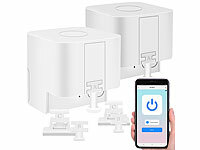 Luminea Home Control; WLAN-Steckdosen mit Stromkosten-Messfunktion WLAN-Steckdosen mit Stromkosten-Messfunktion WLAN-Steckdosen mit Stromkosten-Messfunktion 