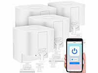 Luminea Home Control; WLAN-Steckdosen mit Stromkosten-Messfunktion WLAN-Steckdosen mit Stromkosten-Messfunktion WLAN-Steckdosen mit Stromkosten-Messfunktion 