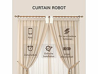 ; Smarte 3in1-Universal-Vorhangmotoren mit App, Timer- und Sensor-Steuerung Smarte 3in1-Universal-Vorhangmotoren mit App, Timer- und Sensor-Steuerung Smarte 3in1-Universal-Vorhangmotoren mit App, Timer- und Sensor-Steuerung