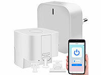 Luminea Home Control; WLAN-Steckdosen mit Stromkosten-Messfunktion WLAN-Steckdosen mit Stromkosten-Messfunktion WLAN-Steckdosen mit Stromkosten-Messfunktion 