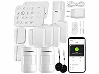 VisorTech Funk Alarmanlage Set, Alarmanlage mit Türsensor, Alarmgerät