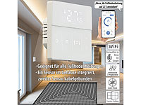 revolt WLAN-Fußbodenheizung-Thermostat mit App und Sprachsteuerung, weiß; Einbau-Steckdosenleisten mit USB-Lade-Buchsen Einbau-Steckdosenleisten mit USB-Lade-Buchsen 