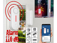 VisorTech 2in1-WLAN-Tür & Fensteralarm mit Sirene, App und Sprachsteuerung; GSM-Funk-Alarmanlagen GSM-Funk-Alarmanlagen 