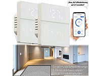 revolt Raumthermostat 230V WLAN, Smart-Thermostat Elektroheizung
