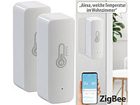Luminea Home Control ZigBee Thermometer Alexa, ZigBee-Thermometer App