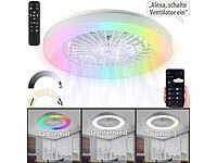 Sichler Haushaltsgeräte Ventilatorlampe, Deckenlampe mit Ventilator