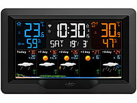 ; Wetterstationen mit Farb-Display, Funkuhr und Außensensor Wetterstationen mit Farb-Display, Funkuhr und Außensensor Wetterstationen mit Farb-Display, Funkuhr und Außensensor Wetterstationen mit Farb-Display, Funkuhr und Außensensor 