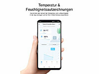 ; WLAN-Temperatur- & Luftfeuchtigkeits-Sensoren mit App-Auswertungen WLAN-Temperatur- & Luftfeuchtigkeits-Sensoren mit App-Auswertungen WLAN-Temperatur- & Luftfeuchtigkeits-Sensoren mit App-Auswertungen 
