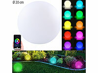 ; WLAN-Gartenstrahler mit RGB-CCT-LEDs, App- & Sprachsteuerung, 230 V 