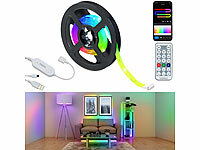 Luminea Home Control LED Strip, LED Band USB, LED-Stripes RGB