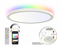 Luminea Home Control Deckenleuchte, LED-Deckenlampe mit Fernbedienung
