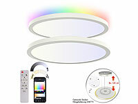 Luminea Home Control Deckenlampe Küche LED, LED-Deckenlampe Badezimmer