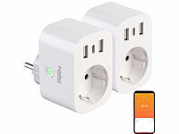 Luminea Home Control WLAN-Steckdose Schalter