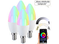 Luminea Home Control ZigBee LED RGBW, LED Leuchtmittel E14 dimmbar