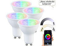 Luminea Home Control ZigBee Lampen GU10, Wandspots GU10