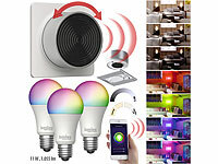 Luminea Home Control Smart Lampen Alexa, Leuchtmittel E27 dimmbar