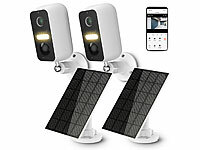 VisorTech IP Kamera Akku, WiFi-Überwachungskamera Outdoor