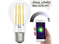 Luminea Home Control Doppel-Lichttaster mit WLAN, App, für Siri, Alexa &  Google Assistant