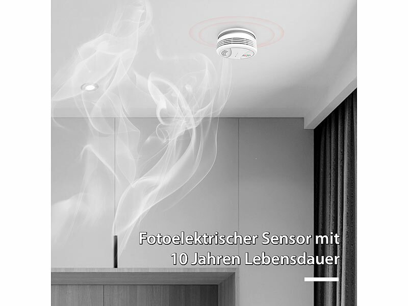 ; Rauchmelder mit 10-Jahres-Batterie, Funk-Rauchmelder Rauchmelder mit 10-Jahres-Batterie, Funk-Rauchmelder Rauchmelder mit 10-Jahres-Batterie, Funk-Rauchmelder Rauchmelder mit 10-Jahres-Batterie, Funk-Rauchmelder 