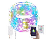 ; USB-WLAN-LED-Streifen-Set in RGB mit Sprach- & Soundsteuerung 