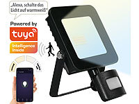 ; Wetterfeste WLAN-Fluter mit RGB-CCT-LEDs, App-Steuerung 