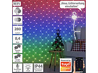 ; RGB-LED-Lichterdrähte mit WLAN, App- und Sprach-Steuerung, WLAN-LED-Steh-/Eck-Leuchten mit App 