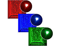 ; RGB-LED-Lichterdrähte mit WLAN, App- und Sprach-Steuerung, WLAN-LED-Steh-/Eck-Leuchten mit App 
