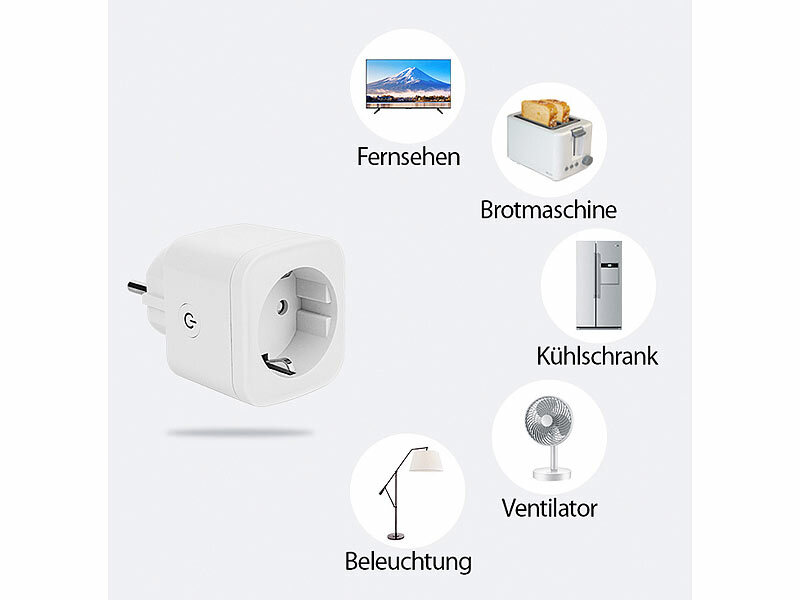 ; WLAN-Steckdosen mit Stromkosten-Messfunktion, WLAN-LED-Lampen E27 RGBW 