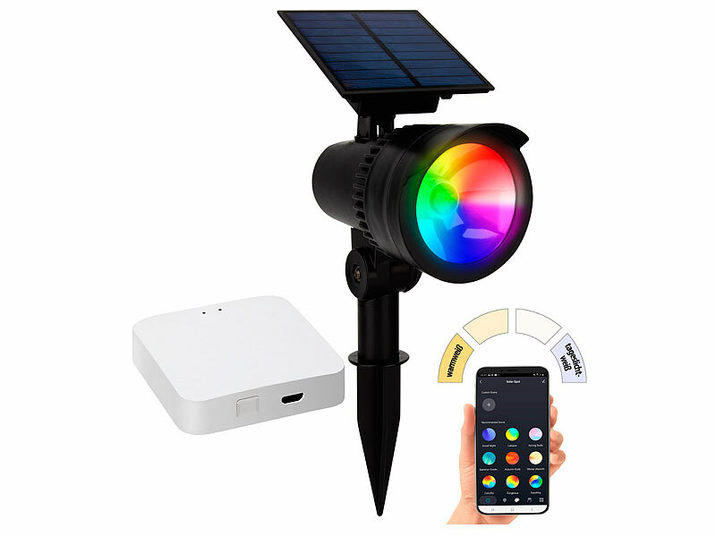 ; LED-Solar-Außenlampen mit PIR-Sensoren (neutralweiß) 