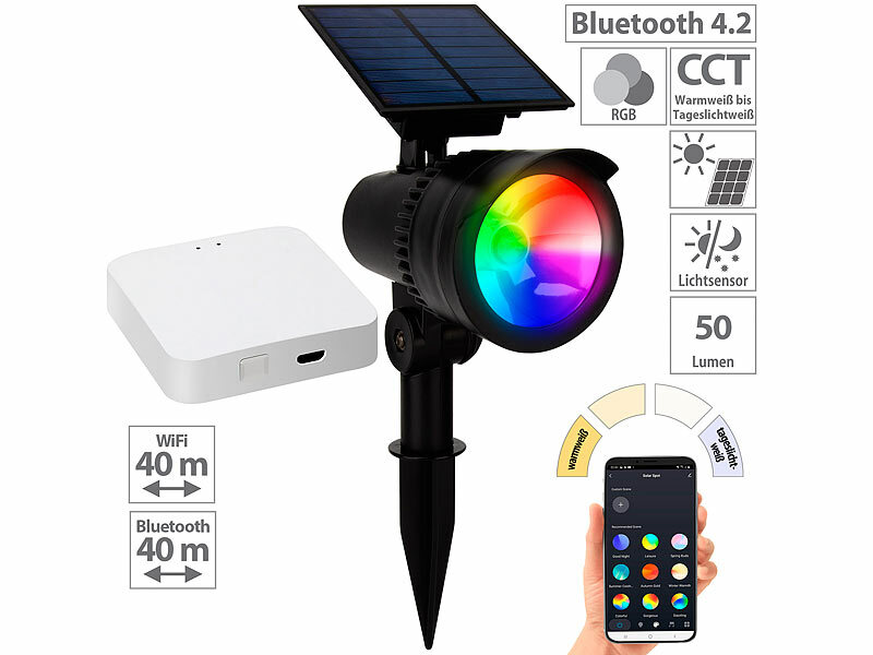 ; LED-Solar-Außenlampen mit PIR-Sensoren (neutralweiß) 