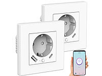 Luminea Home Control 4er-Set WLAN-Steckdosen, Apple-HomeKit