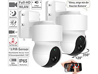 ; WLAN-IP-Überwachungskameras mit Nachtsicht und Objekt-Tracking, dreh- und schwenkbar, für Echo Show WLAN-IP-Überwachungskameras mit Nachtsicht und Objekt-Tracking, dreh- und schwenkbar, für Echo Show 