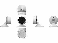 ; WLAN-IP-Überwachungskameras mit 360°-Rundumsicht, Hochauflösende Pan-Tilt-WLAN-Überwachungskameras mit Solarpanel 