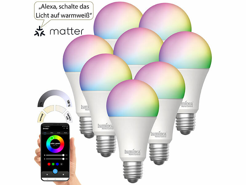 ; WLAN-LED-Lampen E27 RGBW WLAN-LED-Lampen E27 RGBW WLAN-LED-Lampen E27 RGBW 