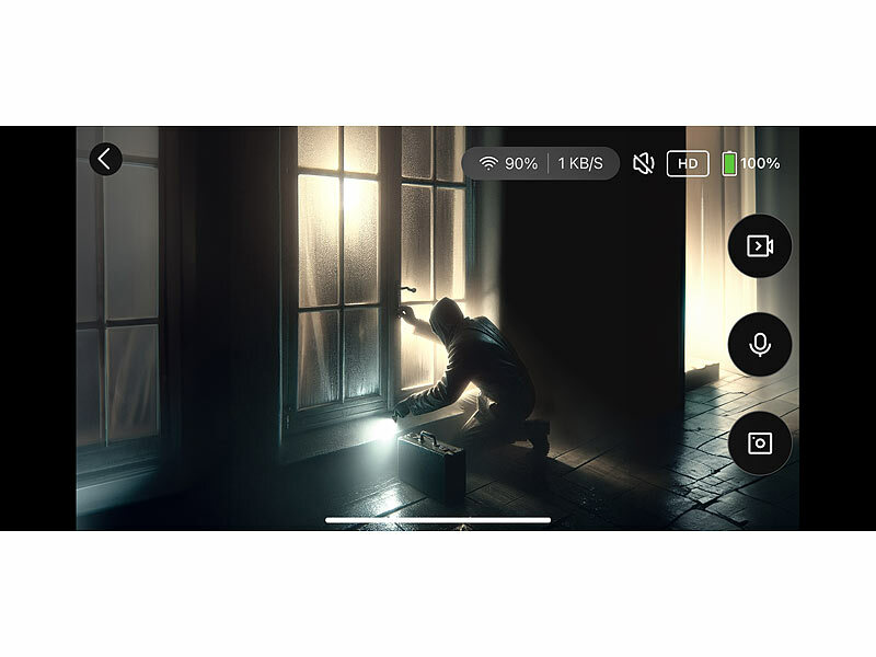 ; HD-Micro-IP-Überwachungskameras mit Nachtsicht und App 
