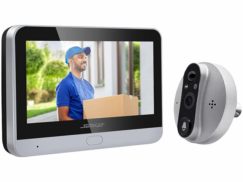 ; Video-Türsprechanlagen, WLAN-Video-Türklingeln mit App-Kontrolle und Nachtsicht Video-Türsprechanlagen, WLAN-Video-Türklingeln mit App-Kontrolle und Nachtsicht Video-Türsprechanlagen, WLAN-Video-Türklingeln mit App-Kontrolle und Nachtsicht 